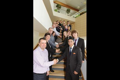 Each junior member was teamed with a senior B&Q board member